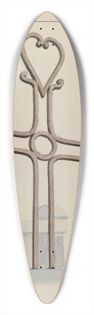 Lucien Verbeke - Cross 39.3 inch art pintail longboard deck