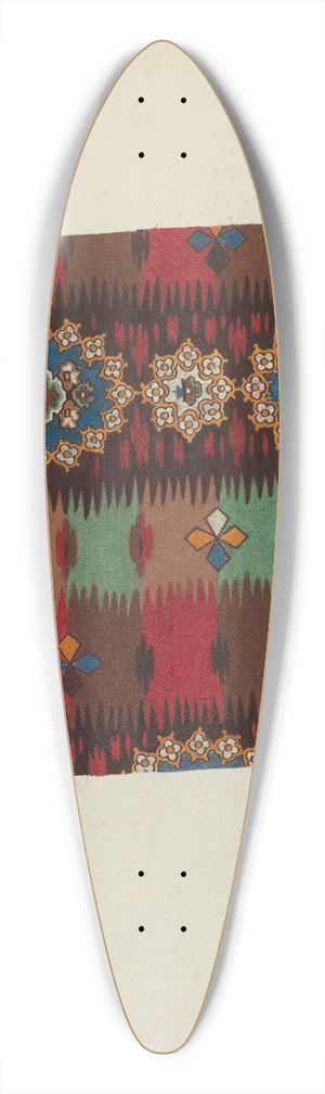 Lucille Lacoursiere - Printed Textile 39.3 inch art pintail longboard deck