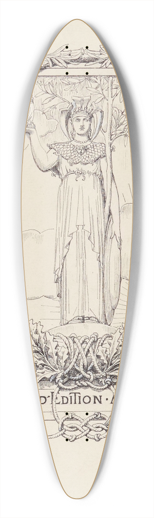Luc-Olivier Merson - Figure allgorique 39.3 inch art pintail longboard deck