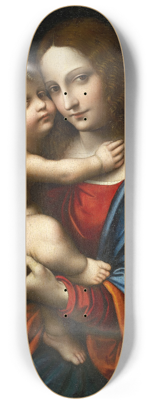 Giampietrino (Giovanni Pietro Rizzoli) - The Virgin With Child 8.25 inch art skate deck