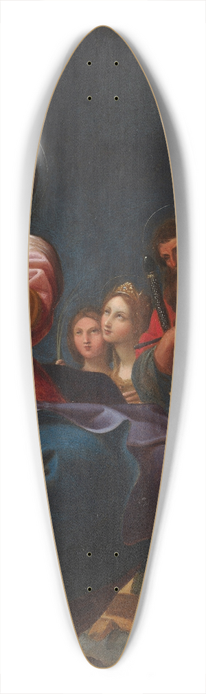 Ludovico Carracci - Madonna and Child with Saints 39.3 inch art pintail longboard deck