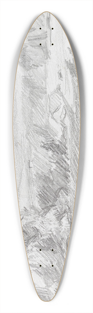 Ludvig Karsten - Mot Juvrestolen, Telemark 39.3 inch art pintail longboard deck