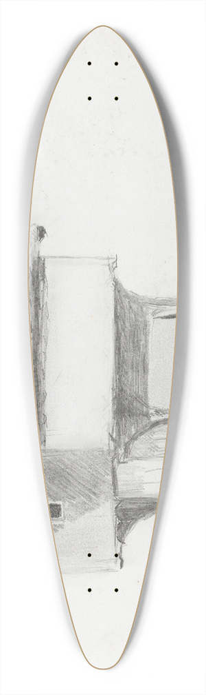 Ludvig Karsten - Stabbur 39.3 inch art pintail longboard deck