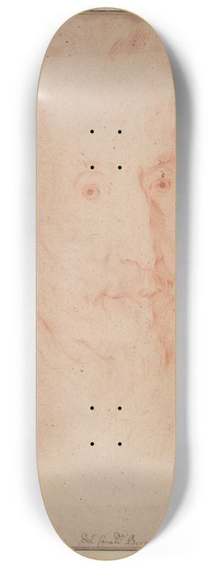 Gian Lorenzo Bernini - Portrait of Cardinal SforzaPallavicino 8.25 inch art skate deck