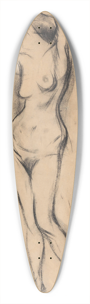 Ludvig Karsten - Stende kvinneakt 39.3 inch art pintail longboard deck