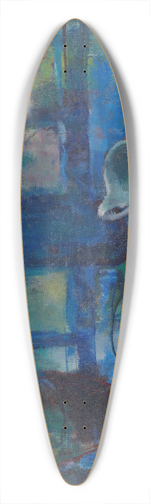 Ludvig Karsten - The Blue Kitchen 39.3 inch art pintail longboard deck