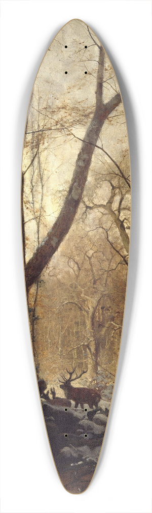 Ludvig Munthe - Winter in Germany 39.3 inch art pintail longboard deck