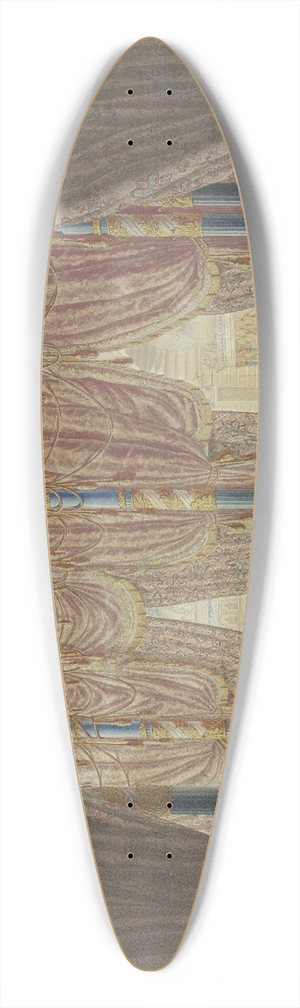 Ludwig Daniel Philipp Schmidt - Oriental hall 39.3 inch art pintail longboard deck