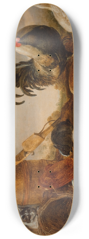 Gijsbert Gillisz. de Hondecoeter - Animals in the Yard 8.25 inch art skate deck