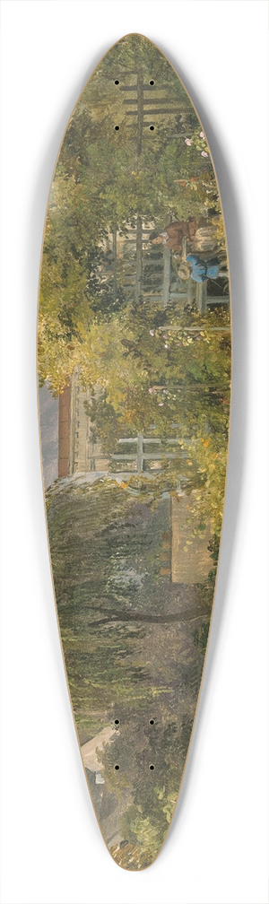 Ludwig Halauska - A Garden Idyll 39.3 inch art pintail longboard deck