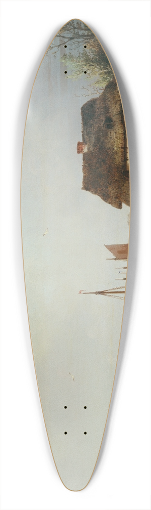 Ludwig Hermann - Scheldeufer 39.3 inch art pintail longboard deck