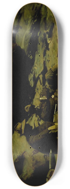 Gilbert Gaul - Two Soldiers 8.25 inch art skate deck