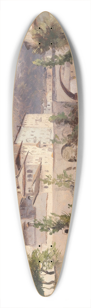 Ludwig Willroider - Aus Sdtirol 39.3 inch art pintail longboard deck