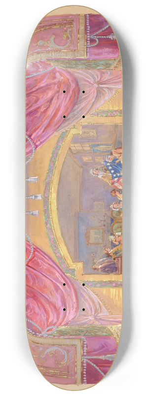 Gilbert Sackerman - Theatrical Painting 8.25 inch art skate deck