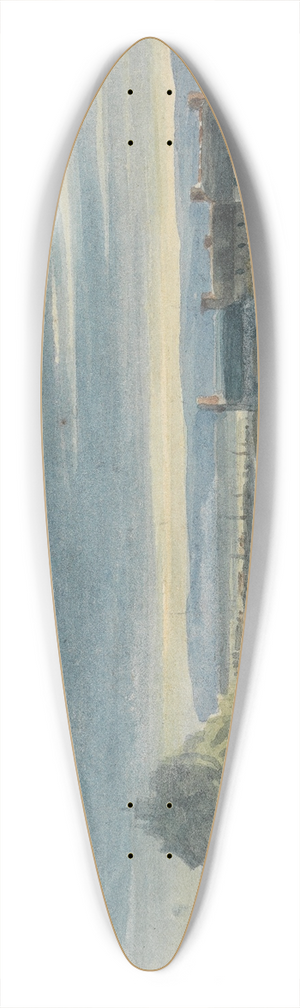Luke Clennell - St. Michaels Mount, Cornwall 39.3 inch art pintail longboard deck