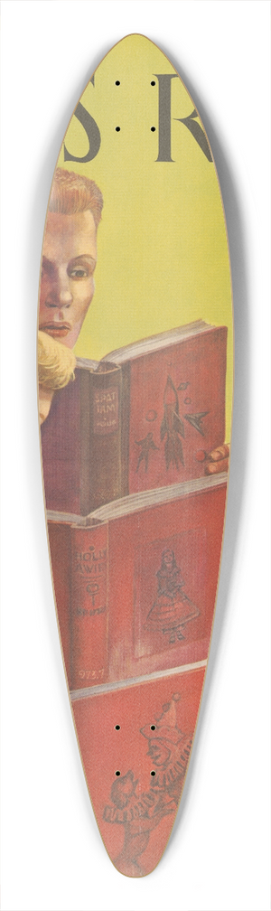 Lynd Ward - Lets read, book week, Nov. 14-20 39.3 inch art pintail longboard deck