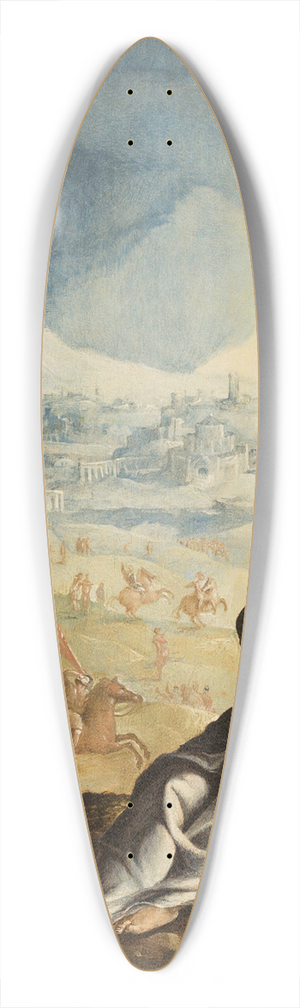 Maarten Van Heemskerck - The Crucifixion 39.3 inch art pintail longboard deck