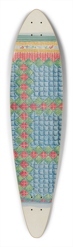 Mabel Ritter - Patchwork Quilt 39.3 inch art pintail longboard deck