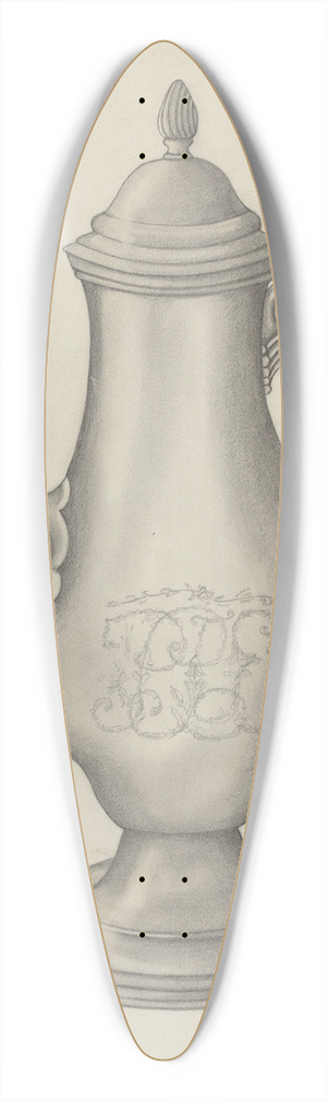 Madeline Arnold - Silver Coffee Pot 39.3 inch art pintail longboard deck