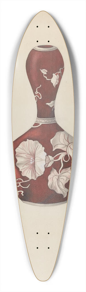 Madeline Arnold - Vase 39.3 inch art pintail longboard deck
