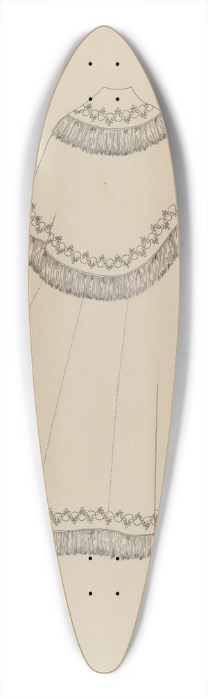Mae A. Clarke - Coat 39.3 inch art pintail longboard deck