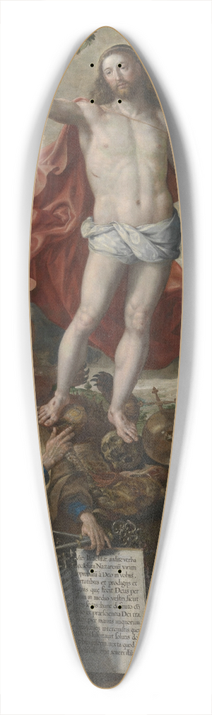 Maerten De Vos - Christ Triumphant 39.3 inch art pintail longboard deck