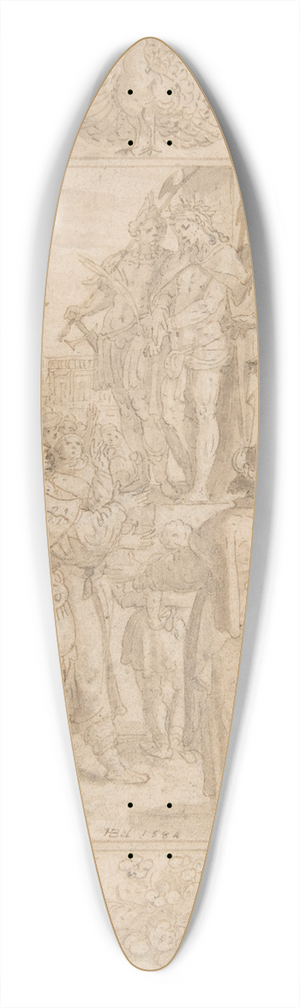 Maerten De Vos - Ecce Homo 39.3 inch art pintail longboard deck
