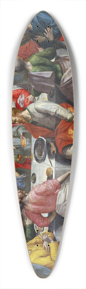 Maerten De Vos - The Last Supper 39.3 inch art pintail longboard deck