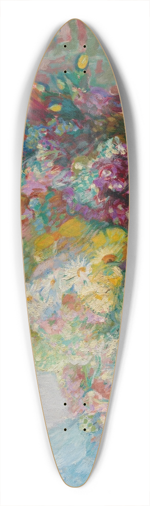 Magnus Enckell - Flowers 39.3 inch art pintail longboard deck