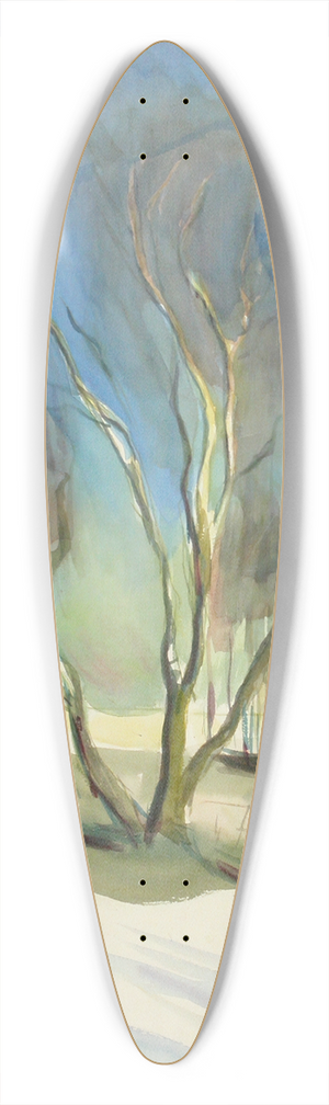 Magnus Enckell - Landscape 39.3 inch art pintail longboard deck
