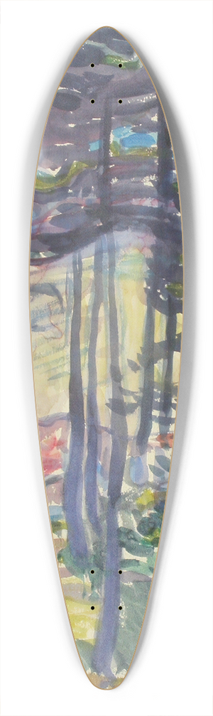 Magnus Enckell - Landscape 39.3 inch art pintail longboard deck