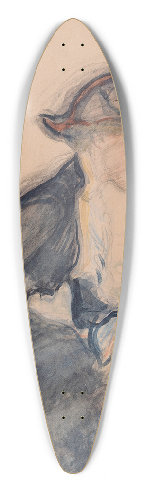 Magnus Enckell - Mrs Anni Lagerborg 39.3 inch art pintail longboard deck