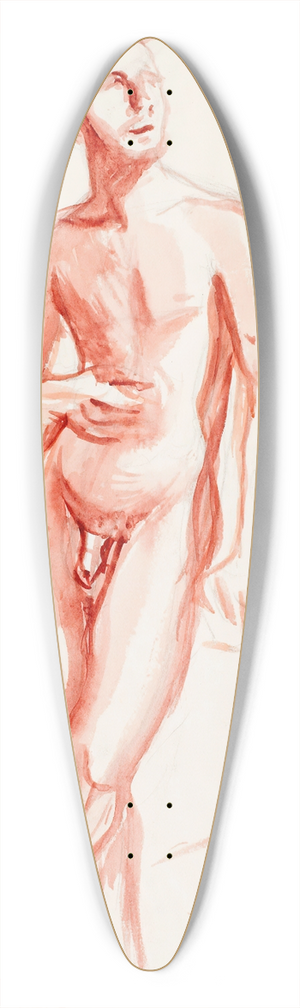 Magnus Enckell - Poseeraava alaston mies 39.3 inch art pintail longboard deck
