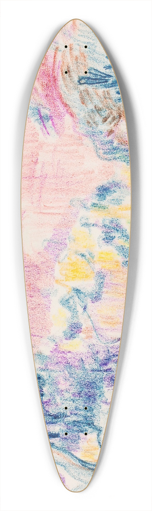 Magnus Enckell - Rantamaisema 39.3 inch art pintail longboard deck