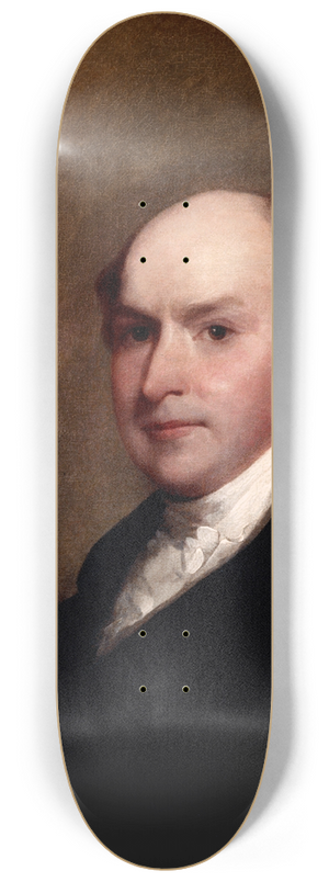 Gilbert Stuart - John Quincy Adams 8.25 inch art skate deck