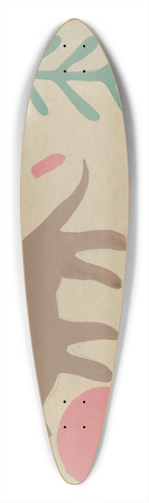 Majel G. Claflin - Bedspread 39.3 inch art pintail longboard deck