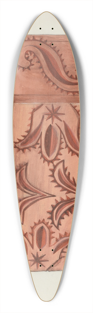 Majel G. Claflin - Box 39.3 inch art pintail longboard deck