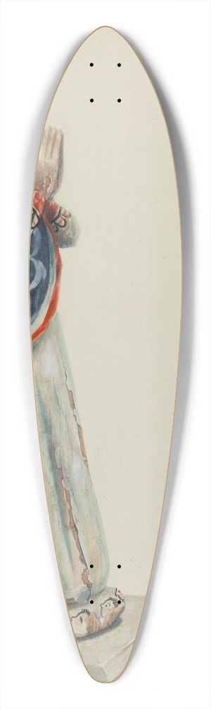 Majel G. Claflin - Immaculate Conception 39.3 inch art pintail longboard deck
