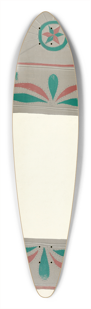 Majel G. Claflin - Lockwood Painted Mirror 39.3 inch art pintail longboard deck