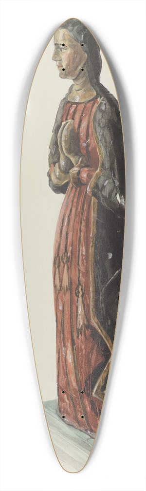 Majel G. Claflin - Unnamed Bulto 39.3 inch art pintail longboard deck