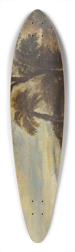 Manner Of Giuseppe Zais - Romantic Landscape 39.3 inch art pintail longboard deck