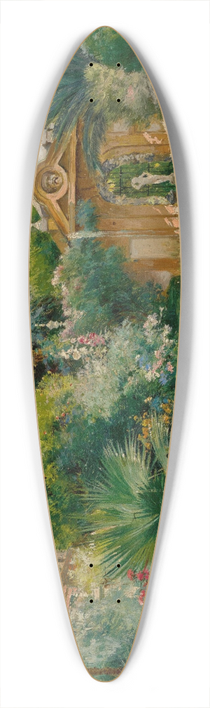Manuel Garca y Rodrguez - Dappled Sunlight In A Garden 39.3 inch art pintail longboard deck