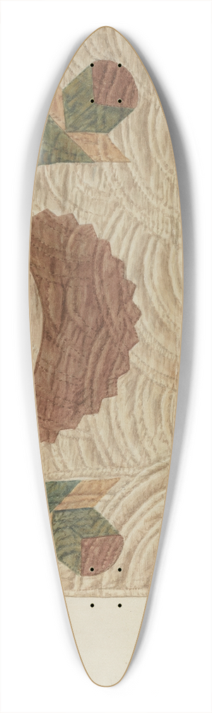 Manuel G. Runyan - Applique and Quilted Coverlet 39.3 inch art pintail longboard deck