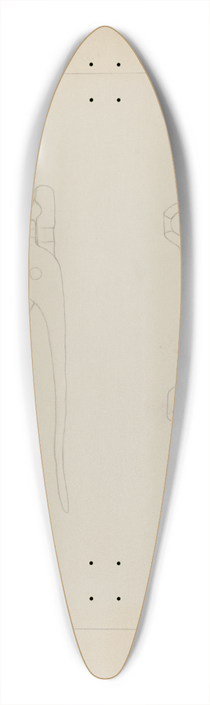Manuel G. Runyan - Bullet Mold 39.3 inch art pintail longboard deck