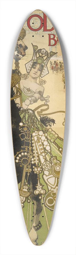 Manuel Orazi - Hippodrome ,Brd De Clichy 39.3 inch art pintail longboard deck
