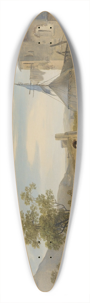 Marc-Antoine-Michel-Hamon Duplessis - Soldiers Camp 39.3 inch art pintail longboard deck