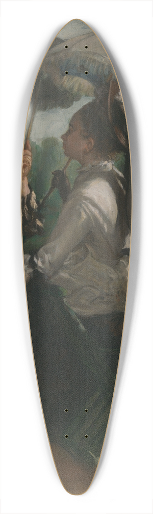 Marcellin-Gilbert Desboutin - The Conversation 39.3 inch art pintail longboard deck