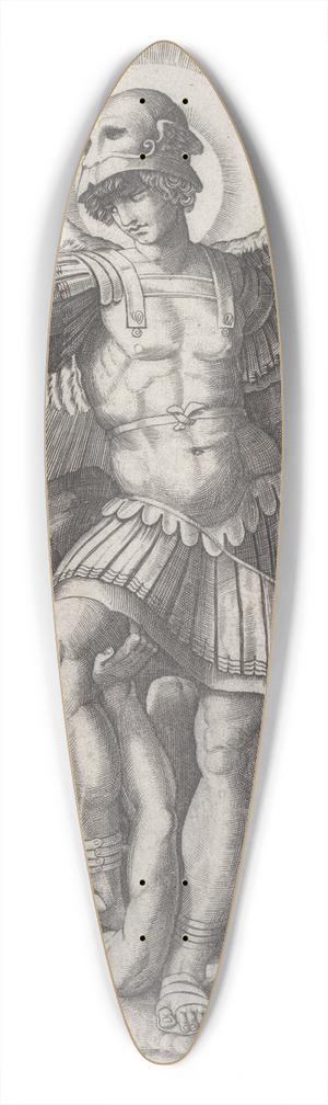 Marco Dente - Saint Michael 39.3 inch art pintail longboard deck