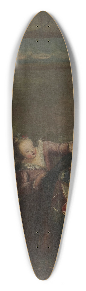 Marco Marcola - Harlequinade 39.3 inch art pintail longboard deck