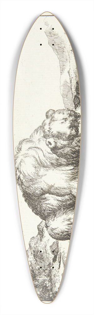 Marcus de Bye - Drikkende bjrn 39.3 inch art pintail longboard deck